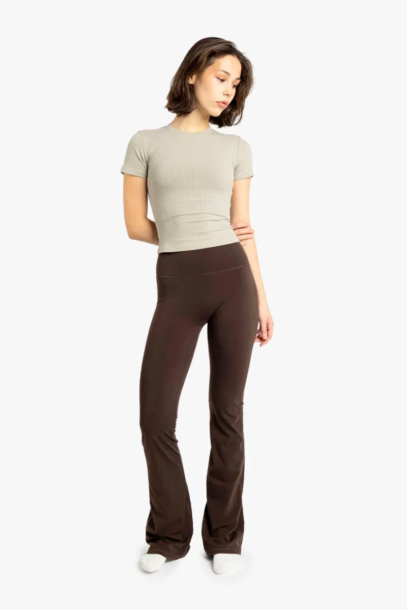 Flare tights Brown Long - Image 2