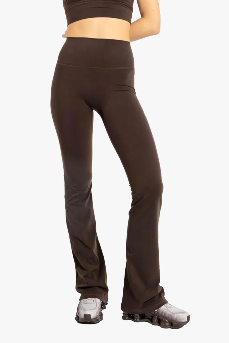 Flare tights Brown Long - Image 3
