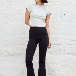Flare Tights Black Long