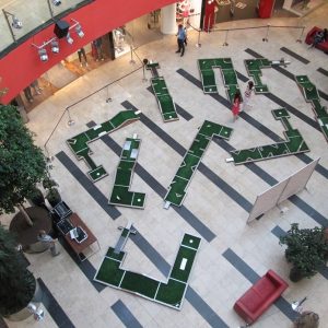 *Mobile/Utskiftbar Minigolf moduler. 9-12-18 hull. (Modul 1,25m lengde)