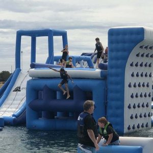 Jumping Platform & Climbing Wall