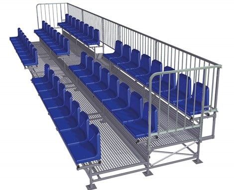 *Fastmontert tribuner 2 – 3 – 4 – 5 – 6 rader – enkle/små anlegg UTEN tak - Image 3